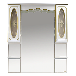 Misty Мебель для ванной Монако 100 белая патина – фотография-6