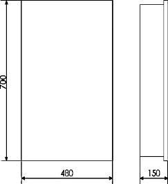 Comforty Зеркальный шкаф Диана 50 R белый – фотография-4