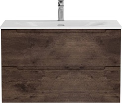 BelBagno Тумба с раковиной Etna 90 подвесная Rovere Moro с раковиной BB-8099-90 – фотография-2