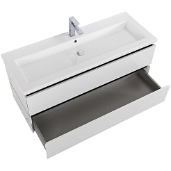 Cezares Тумба с раковиной Plane 120 подвесная bianco lucido раковина CZR-8070-120 – фотография-3