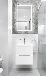 BelBagno Тумба с раковиной Etna 50 подвесная Bianco Lucido – фотография-4