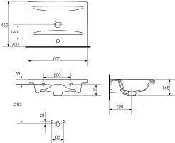 Corozo Мебель для ванной Лиана 60 белая – фотография-14