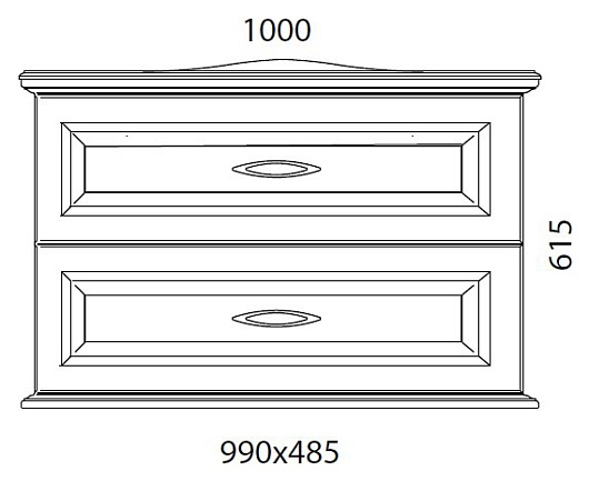  Тумба с раковиной "Mero 100" черная – фотография-2
