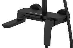 Azario Душевая стойка Conda AZ-K2311B черный матовый – фотография-2