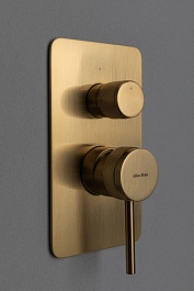 Allen Brau Смеситель для ванны Priority 5.31011-GB (с внутренней частью, 2 выхода) золото – фотография-2