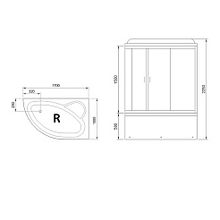 Royal Bath Душевая кабина RB150ALP-T-CH-R – фотография-3