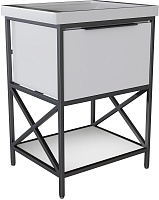 Mixline Тумба с раковиной Бруклин 60 белая матовая