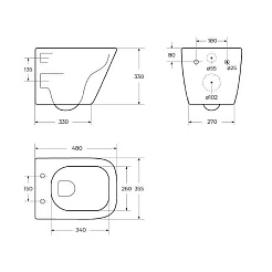 BelBagno Унитаз подвесной Due BB3103CHR/SC – фотография-6
