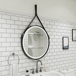 Continent Зеркало Millenium Black Led 650 – фотография-8