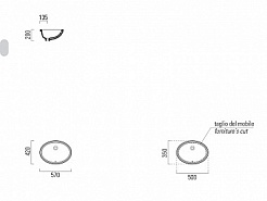 GSI Встраиваемая раковина City MVULCN11 57 см – фотография-4