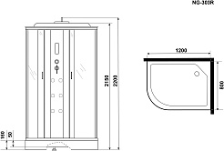 Niagara Душевая кабина NG-303-01R – фотография-11