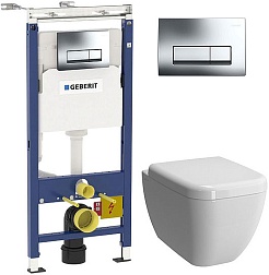 Vitra Комплект: инсталляция Платтенбау  4 в 1 + унитаз Shift с микролифтом – фотография-1