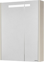 Акватон Зеркальный шкаф Верди Pro 60 белый/ясень фабрик