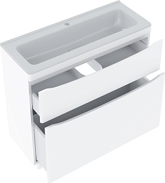 Vivon Тумба с раковиной Ostin 90 напольная белая матовая – фотография-7