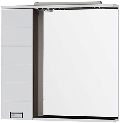 Aquanet Зеркальный шкаф "Сити 90" R венге (158576) – фотография-1