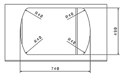 Florentina Мойка гранитная Нире 760 К черный – фотография-3