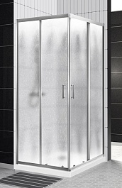 BelBagno Душевой уголок Uno 90/90 UNO-195-A-2-90-CH-CR стекло рифленое – фотография-1