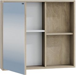 СанТа Зеркальный шкаф Прима 70 дуб светлый – фотография-2