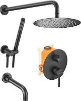 Milacio Душевая система Ultra MCU.150.MB черная матовая