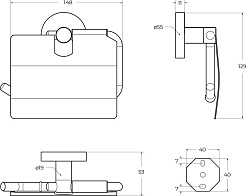 Cezares Держатель туалетной бумаги Relax RELAX-PH-BORO брашированное золото – фотография-4