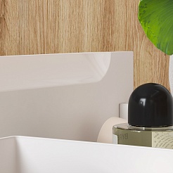 Equil Тумба с раковиной Corner 70 2 ящика подвесная белая – фотография-6