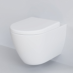 Ambassador Сиденье для унитаза Queen белое матовое – фотография-5