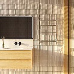 Aringa Полотенцесушитель электрический Бонди 80x50 AR03020CH хром – фотография-4