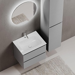 Sancos Мебель для ванной Folk 60 ergraut soft – фотография-4