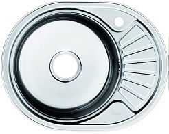 Iddis Мойка из нержавеющей стали Suno SUN60PLi77K полированная, с выпуском – фотография-1