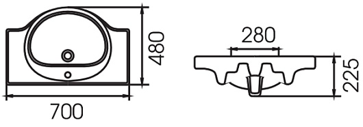 Какса-а Мебель для ванной "Витраж-Цвет 70" R фисташка – картинка-5
