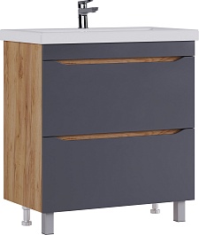 Vigo Мебель для ванной Wave 800-0-2 дуб золотой – фотография-4