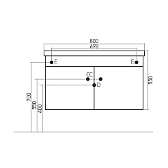 Mixline Мебель для ванной Мальта 80 капучино – фотография-4