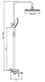 Gappo Смеситель для вынны G48-3 G2448-3 золотой сатин – фотография-2
