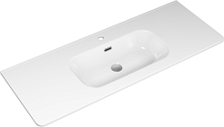 Brevita Тумба с раковиной Wine 120 подвесная бордовая – фотография-7