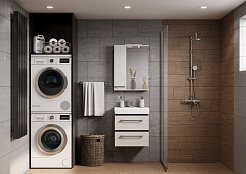 Акватон Тумба с раковиной Ронда Pro 55 подвесная дуб сомерсет – фотография-8