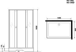 Niagara Душевой уголок Eco 120x90 NG-129-14QT – фотография-5