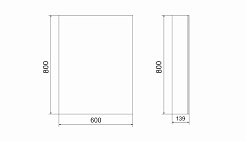 Velvex Мебель для ванной напольная Klaufs 60 белая, 1 ящик – фотография-2