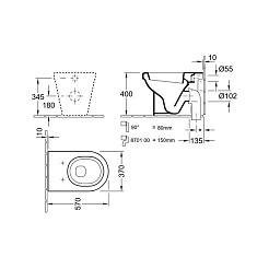 Villeroy & Boch Унитаз приставной "Omnia Architectura" 5675 10 01 – фотография-2