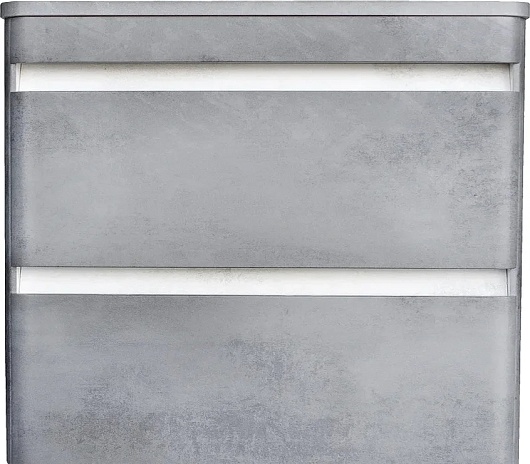 Style Line Тумба с раковиной подвесная Атлантика 80, бетон темный – фотография-6