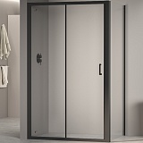 RGW Душевой уголок Passage PA-74B (PA-14B + Z-050-2B) 130x110 профиль черный стекло прозрачное