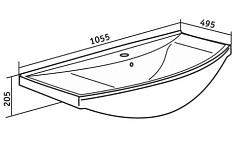 Runo Тумба с раковиной Стиль 105 – фотография-4