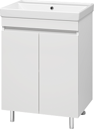 Misty Тумба с раковиной Енисей 60 белая – фотография-2