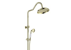 Aquatek Душевая система Классик AQ2543PG с термостатом, полированное золото – фотография-2