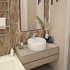 Teymi Раковина накладная Lina Pro D40 T50107 белая – фотография-7