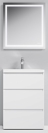 Am.Pm Мебель для ванной Gem S 60 белый глянец,напольная, с 3 ящиками – фотография-1