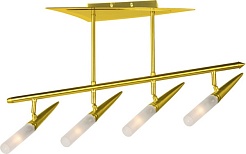 N-Light Люстра P-743/4 satin gold+gold потолочная – фотография-1