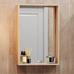 Onika Мебель для ванной Тимбер 50 L белая матовая/дуб сонома – фотография-11