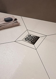 BERGES Wasserhaus Душевой трап Platz Antik 100 090060 хром матовый – фотография-3