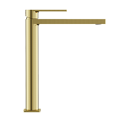 Sancos Смеситель для раковины Studio брашированное золото PVD покрытие SC9016BG – фотография-2