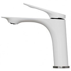 Mixline Смеситель для раковины 30k ML41-04 "Swan White" белый/хром – фотография-2
